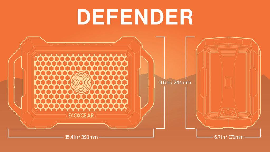 Orange EcoXGear Defender Speaker