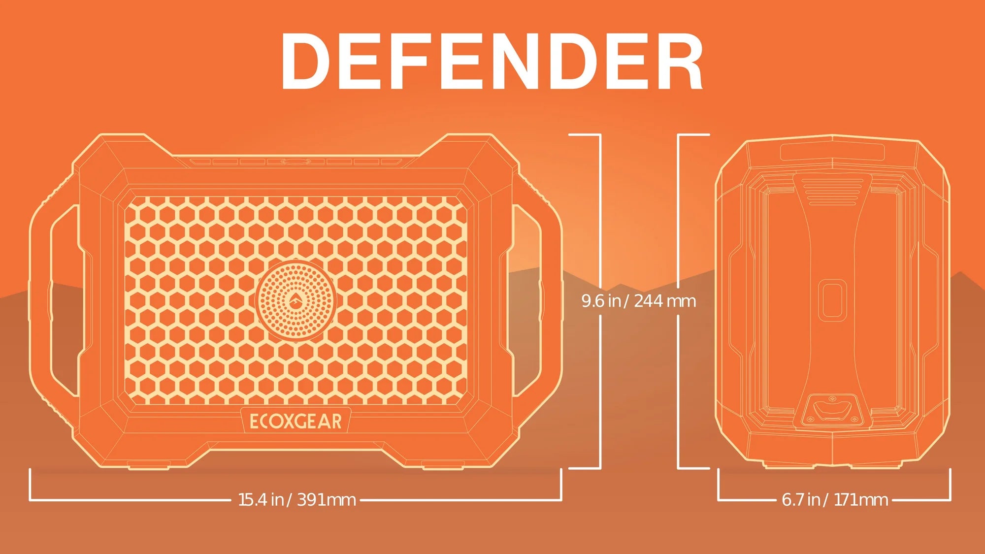 EcoXGear White Defender Speaker
