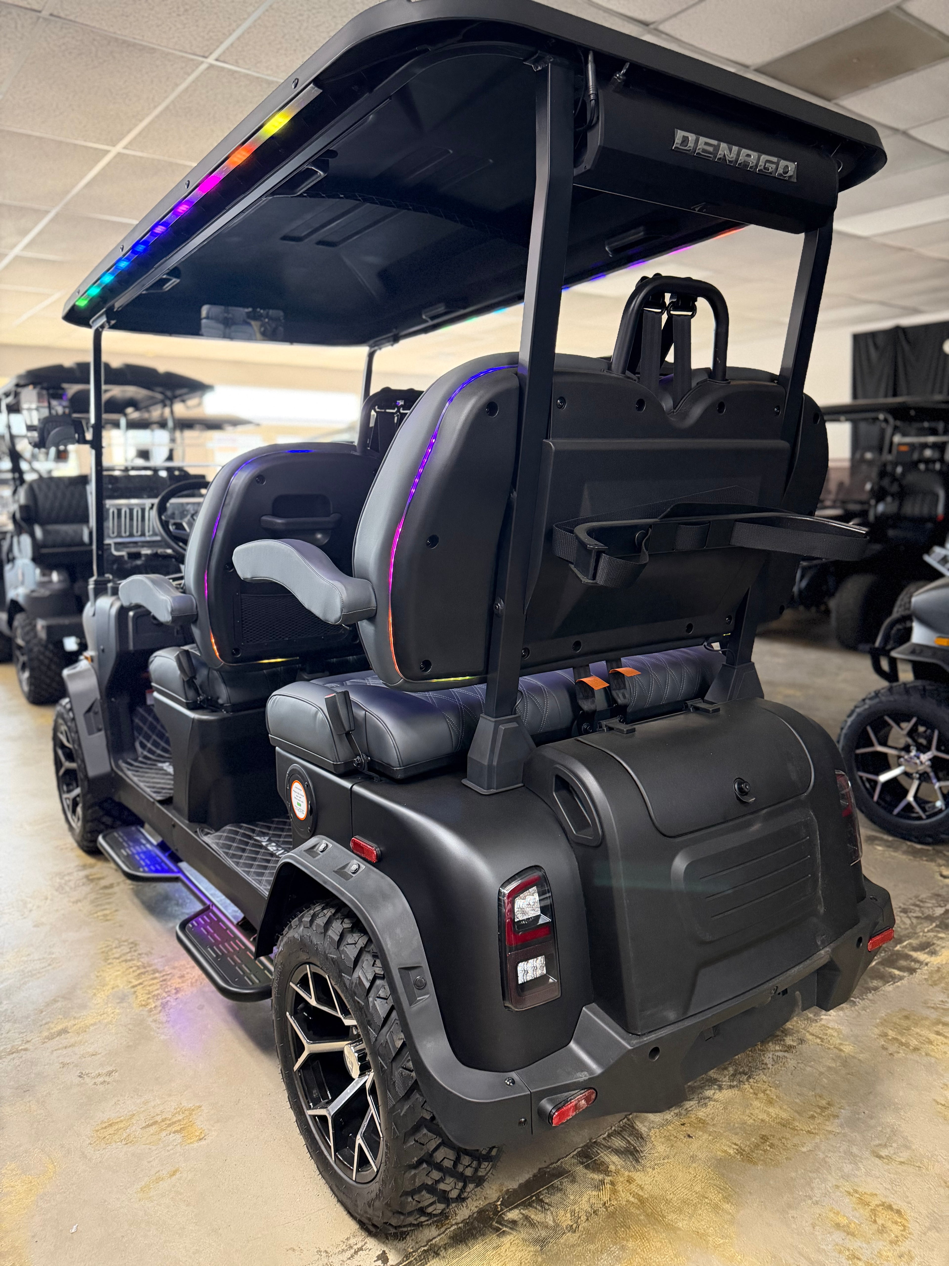 2026 Denago Rover XL Gen 3 Golf Cart – Matte Black