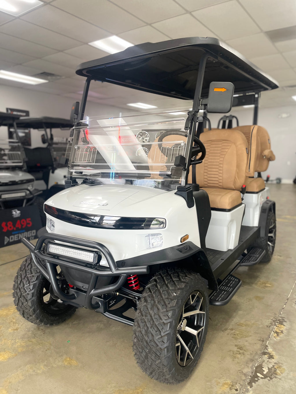 MODZ Golf Cart - Camel Upgraded Seats