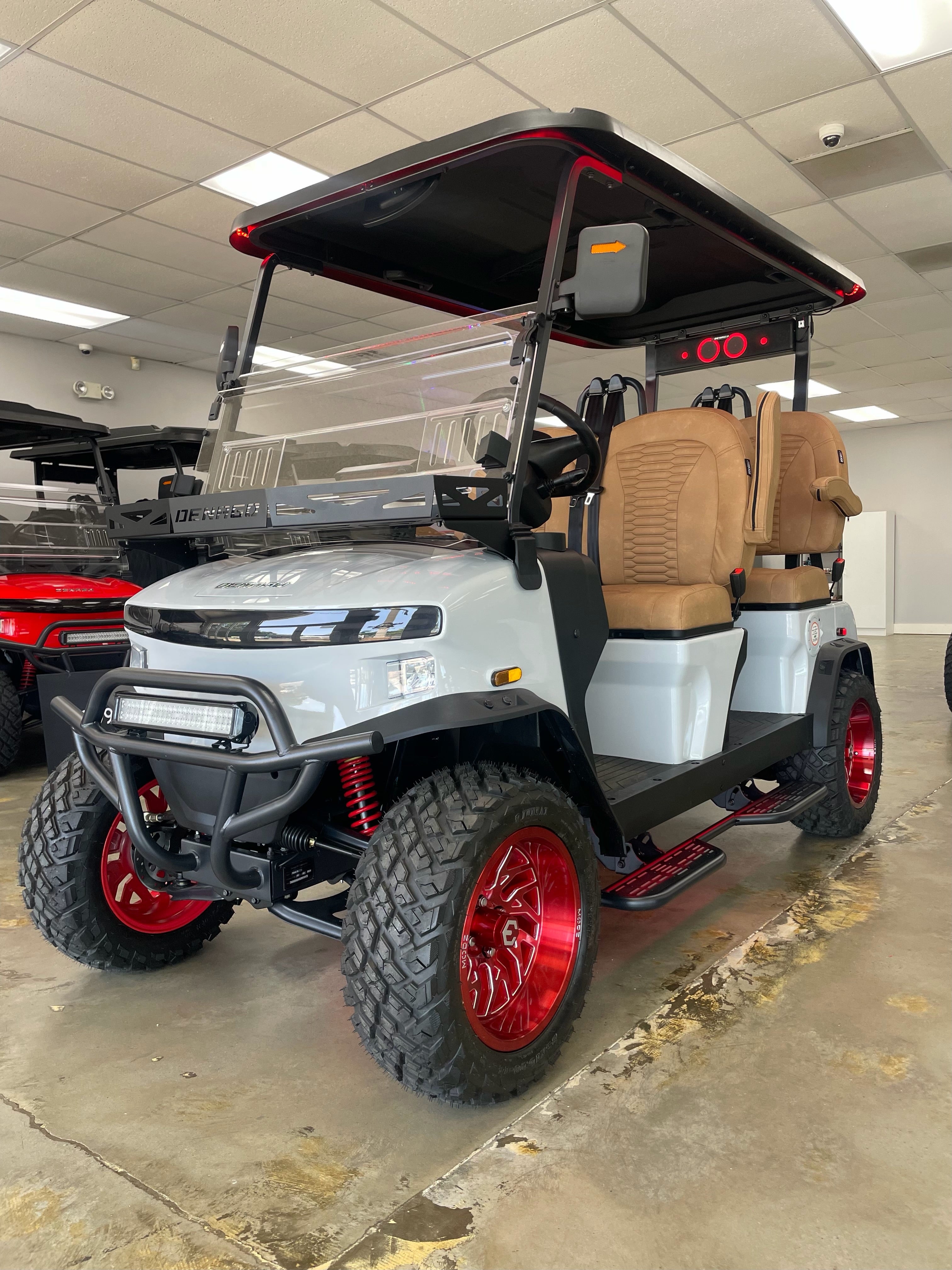 MODZ Golf Cart - Camel Upgraded Seats