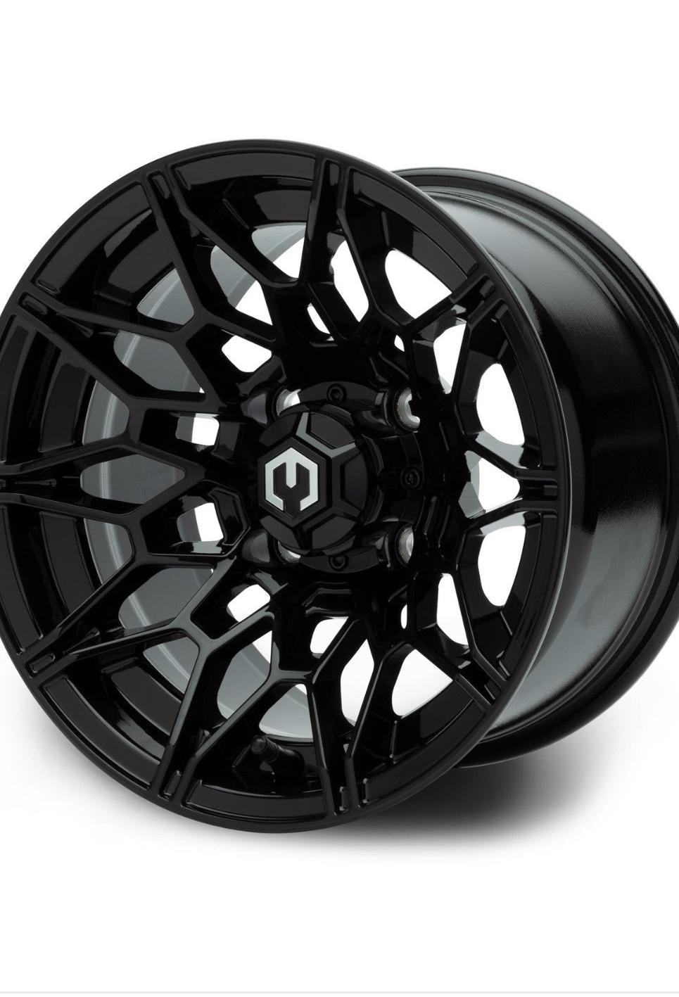 MODZ Torrent Black 14" Golf Cart Wheel