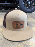 Tan 7 Panel Tillery Custom Golf Cart Hat