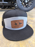 Gray/Black 7 Panel Tillery Custom Golf Cart Hat