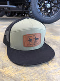 Loden/Black 7 Panel Tillery Custom Golf Cart Hat